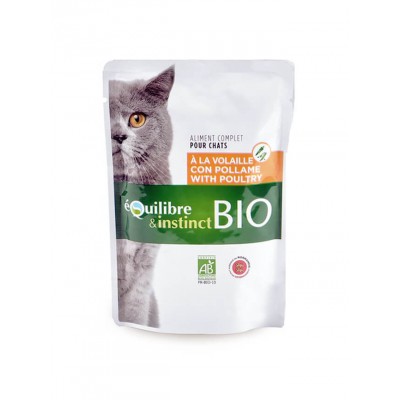Equilibre & Instinct Pochons bio à la volaille et aux légumes 100 g EM24