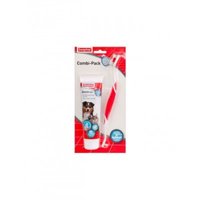 Beaphar Brosse à dents + Dentifrice Chien & Chat Beaphar 15504