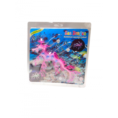 dm Décor d'aquarium en silicone Dragon Rose 1512R
