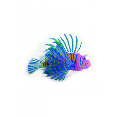 dm Décor d'aquarium en silicone Poisson Lion Rose 1503SA