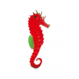 dm Décor d'aquarium en silicone Hippocampe Rouge 1515R