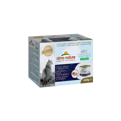 Almo Nature Menu Light Meal Thon, poulet & jambon Almo Nature 4 x 50 g ALC552MEGA