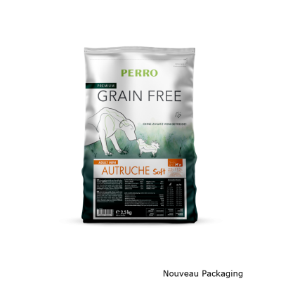 Perro Croquettes Perro Grain Free - Adulte Autruche Tendre Mini 189202