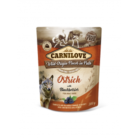 Carnilove Pochon Carnilove Grain free Adulte Autruche & Mûres 300 g 111691