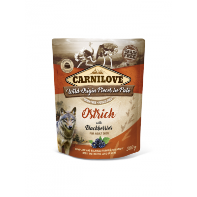 Carnilove Pochon Carnilove Grain free Adulte Autruche & Mûres 300 g 111691