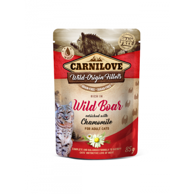 Carnilove Pochon Carnilove Grain free Adulte Sanglier & Camomille 85 g 100387