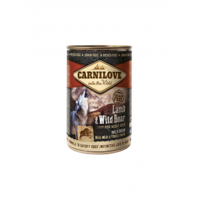Carnilove PATÉE EN BOITE, SANS CÉRÉALES POUR CHIEN ADULTE : AGNEAU & SANGLIER - CARNILOVE 400 GRAMMES 104.100131