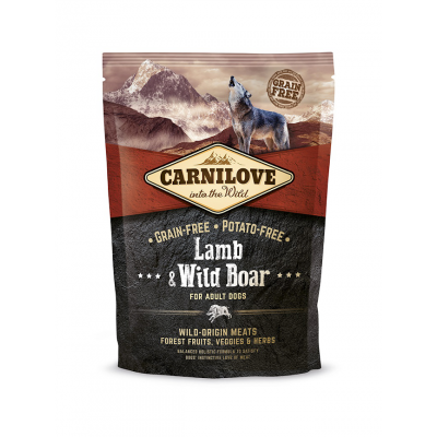 Carnilove Croquettes CARNILOVE : ADULTE, SANS CÉRÉALES - Agneau & Sanglier 150824