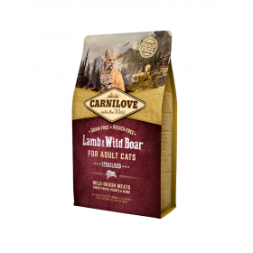 Carnilove Croquettes Carnilove Grain Free Adulte Sterilisé Agneau & Sanglier 170199