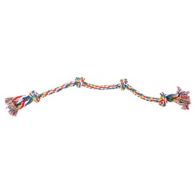 Pawise Jouet Pawise Corde multicolore 4 nœuds PW14891