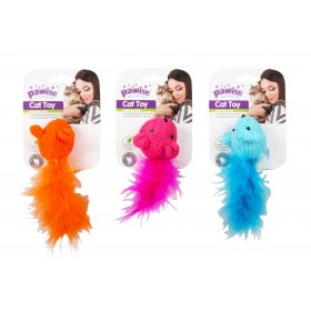 Pawise Jouet Pawise Souris à plume PW28123