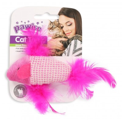 Pawise Jouet Pawise Poisson & Herbe à chat PW28184
