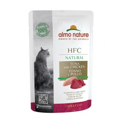 Almo Nature Pâtée en pochon HFC Natural Thon & Poulet Almo Nature 55 g ALC5805