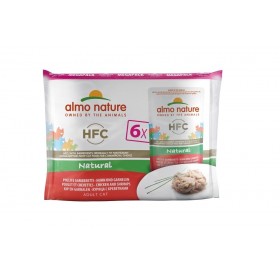 Almo Nature Pâtées en pochons HFC Natural Poulet & Crevettes Almo Nature 6 x 55 g ALC5852