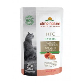 Almo Nature Pâtée en pochon HFC Natural Saumon & Potiron 55 g ALC5804