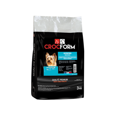 CROCFORM Croquettes Petites races CROCFORM Premium Entretien 202408