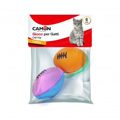 Camon Lot de ballons de rugby en mousse Camon 6 cm AG012/A