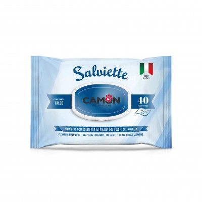 Camon Lingettes nettoyanttes au talc Camon LA040