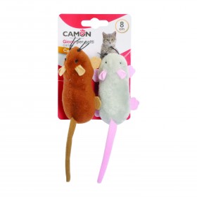 Camon Petites souris avec herbe à chat Camon 8 cm AG020/G