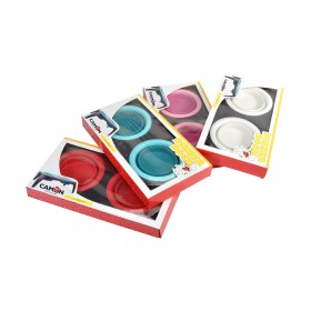 Camon Porte écuelle avec gamelles Diner Dock Camon 2 x 600 ml C036/1