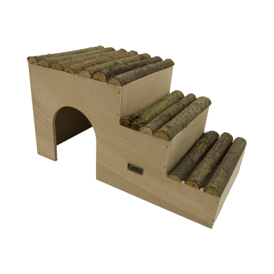 Elmato Maison escalier pour lapin 42 x 22 x 23 cm 10425