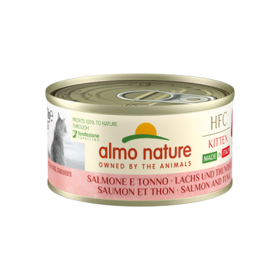 Almo Nature Pâtée HFC Kitten Natural Italy Saumon & Thon Almo Nature 70 g ALC5900H