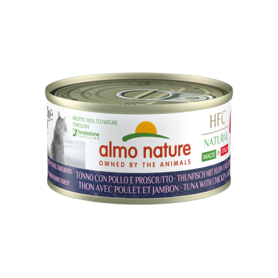 Almo Nature Pâtée HFC Natural Italy Thon, Poulet & Jambon Almo Nature 70 g ALC5483H