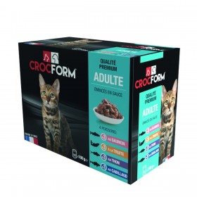 CROCFORM PATÉS CHAT ADULTE - CROCFORM, POISSON 06736