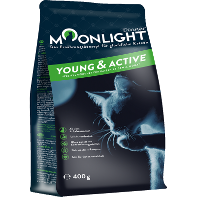 Moonlight CROQUETTES CHAT ADULTE - MOONLIGHT, JEUNE & ACTIF - 400 GR 81901