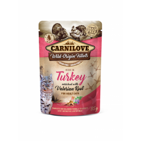 Pochon Carnilove Grain free Adulte Dinde & Valériane 85 g