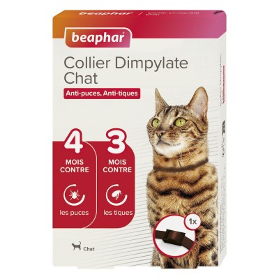 Collier Dimpylate contre Puces et Tiques pour Chat