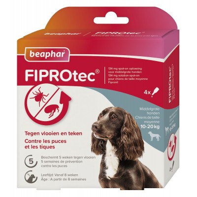 Pipettes Antiparasites pour Chien de 10-20 kg - Fiprotec