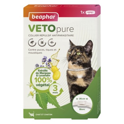 Beaphar Collier répulsif antiparasitaire Chaton & Chat Beaphar VETO...
