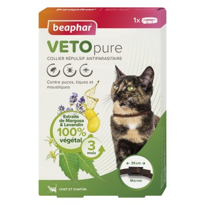 Beaphar Collier répulsif antiparasitaire Chaton & Chat Beaphar VETO...