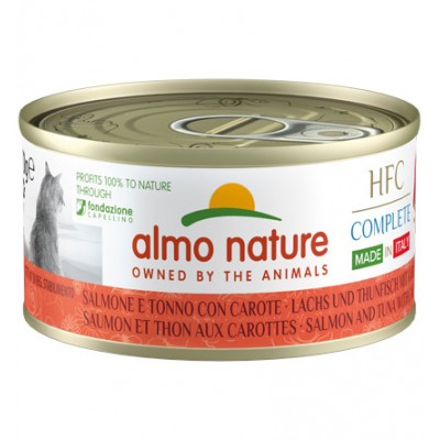 Pâtée HFC Natural Italy Saumon & Thon aux Carottes Almo Nature 70 g