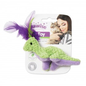 Peluche Dinosaure pour Chat avec Herbe à Chat - Pawise