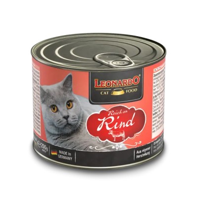 Pâtée au Boeuf pour Chat - Leonardo