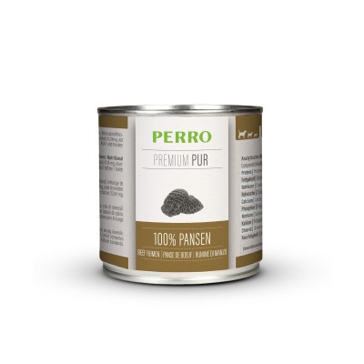 Pâtée pour Chien 'Premium Pur 100 % Panse Bœuf' | Perro - Boîte de 200 g