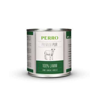 Pâtée pour Chien 'Premium Pur 100 % Agneau' | Perro - Boîte de 200 g