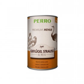 Perro Patée Perro Premium Menue - Light Volaille, Autruche & riz 18...