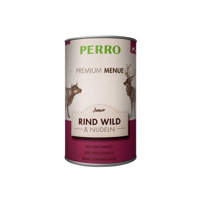 Perro Patée Perro Premium Menue - Junior Boeuf, Gibier & Pâtes 185055