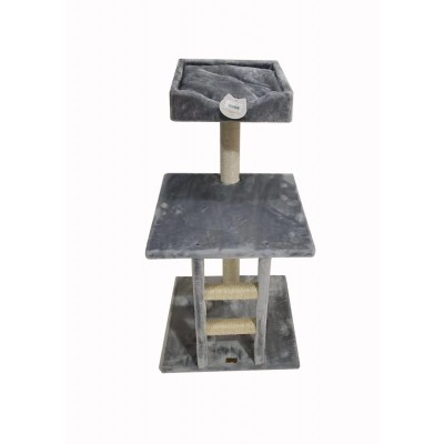 Arbre à Chat 'Rafia' | Katzy - Gris Clair