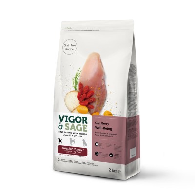 Vigor & Sage Croquettes Vigor & Sage - Baie de Goji, poulet & thé v...