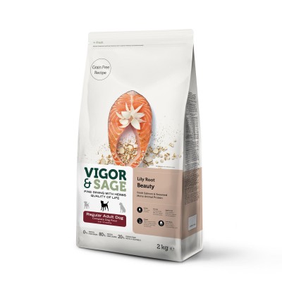 Vigor & Sage Croquettes Vigor & Sage - Saumon & Thé vert 12 kg 17145