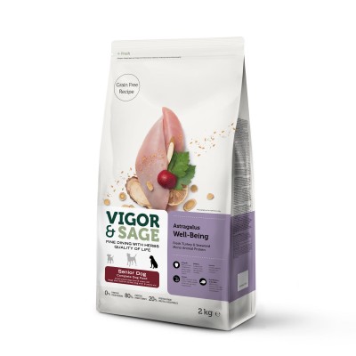 Vigor & Sage Croquettes Vigor & Sage - Astragale, dinde & algues - ...