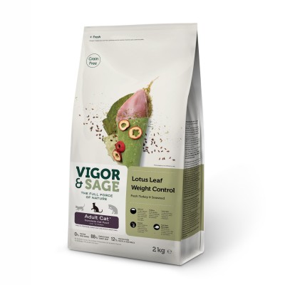 Vigor & Sage Croquettes Vigor & Sage - Feuille de Lotus, Dinde & Al...
