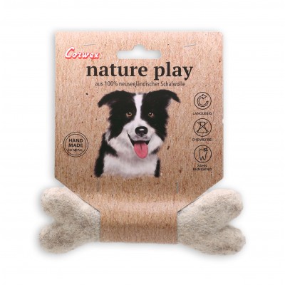 Os à mâcher Nature play pour Chien - Jouet en laine Corwex