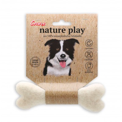 Os à mâcher Nature play pour Chien - Jouet en laine Corwex