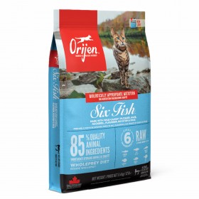 Croquettes aux 6 Poissons pour Chat - Orijen Six Fish