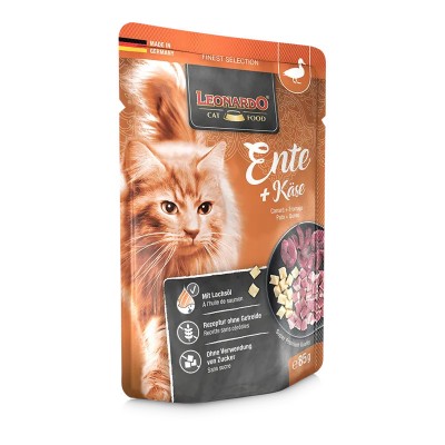 Pâtée au Canard & Fromage pour Chat - Leonardo Finest Selection